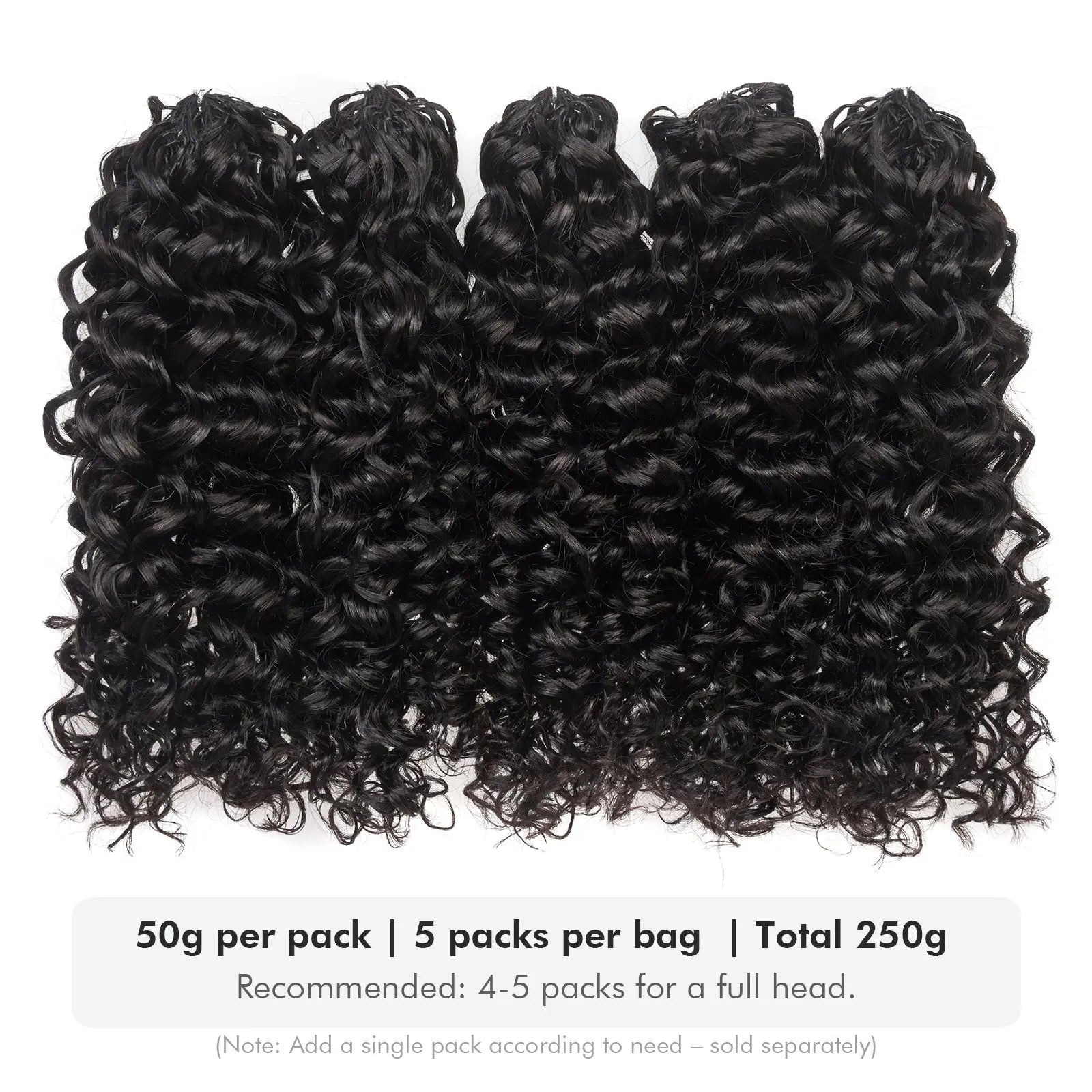 Toyotress® Knotless Pre-Separated Human Crochet Hair Kinky Curly Spring Curly Hair Extensions Human Hair Crochet Kinky Curly Toyotress